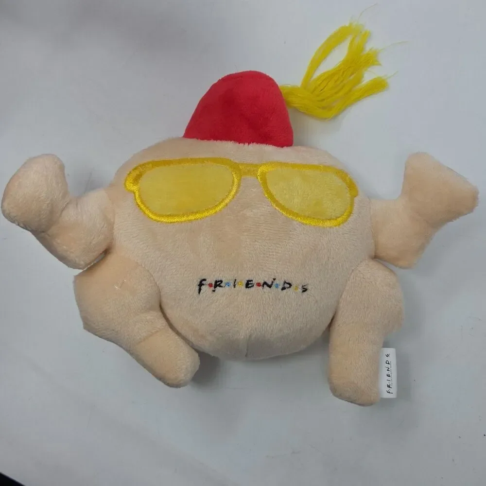 FRIENDS TV Show- Monica Turkey Hat Thanksgiving Squeak Stuffed Pet Toy